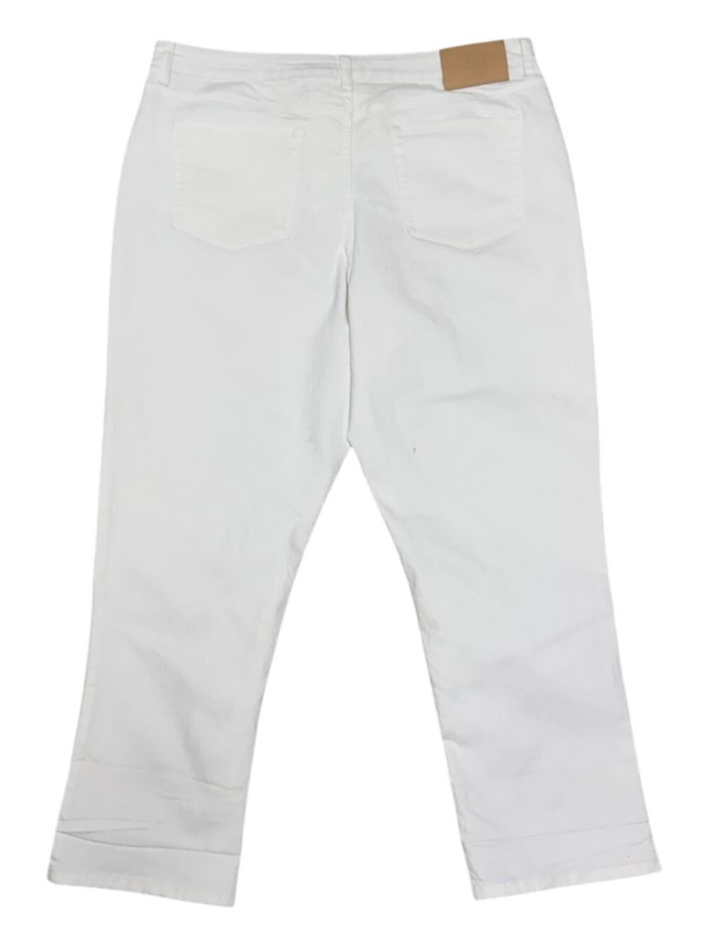 FRYE Leathers White Denim Designer Jeans Pants Womens 16 - Picture 2 of 7